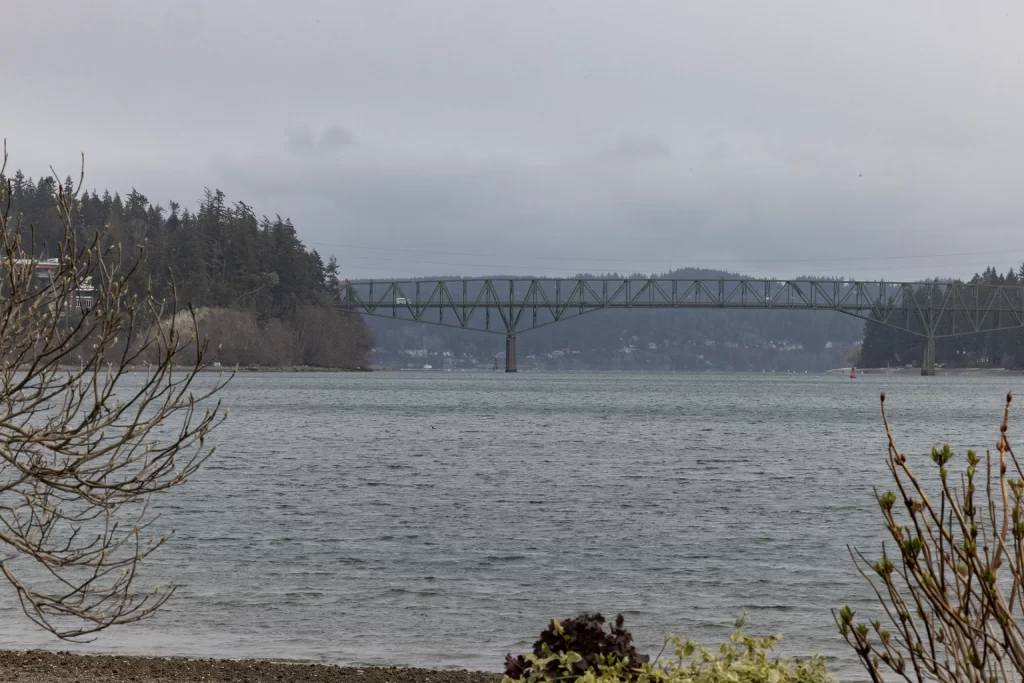 Agate Pass bridge in the distance