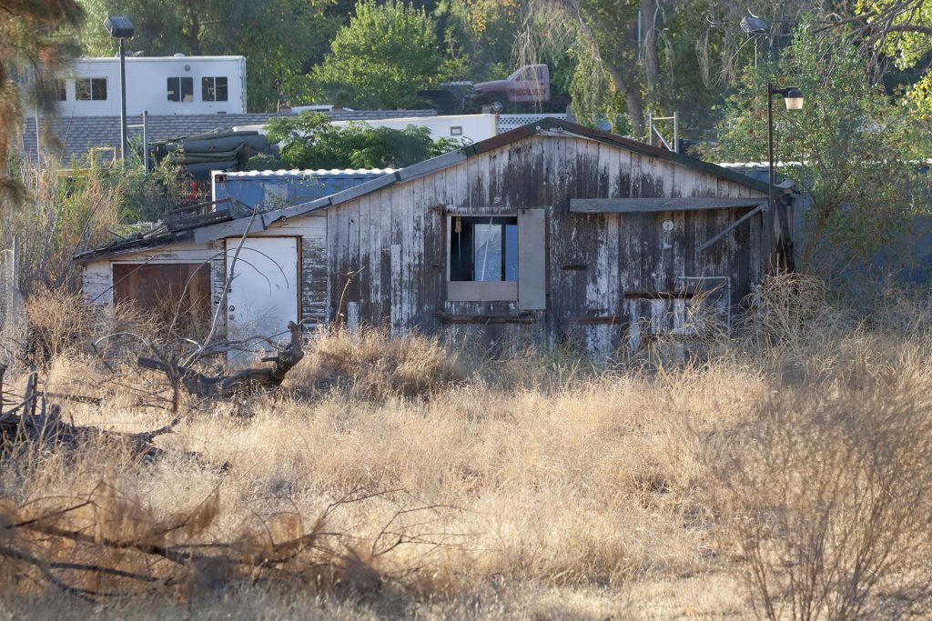 Old wooden shack