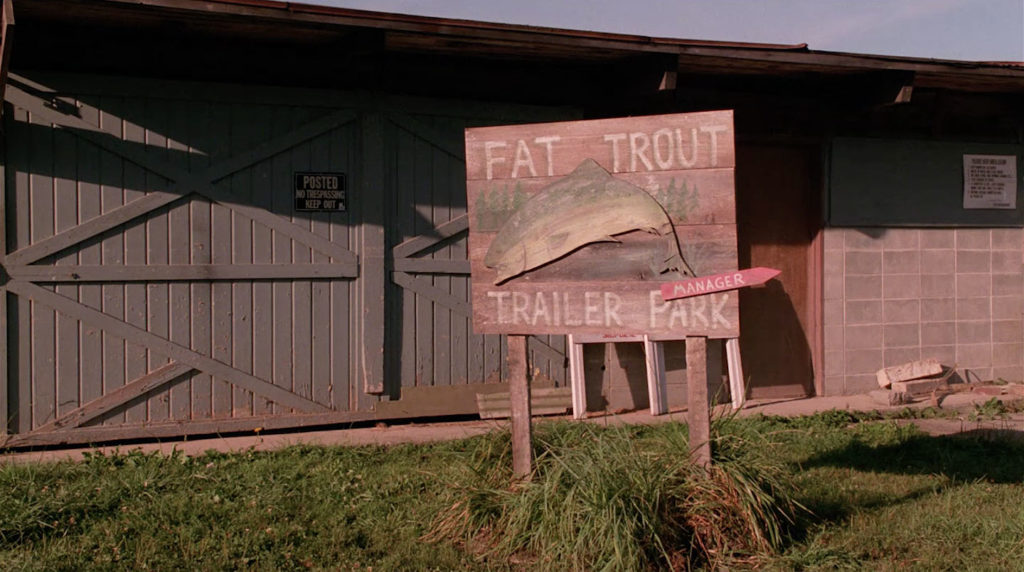Fat Trout Trailer Park sign
