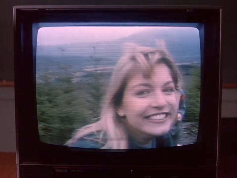 Laura Palmer on a television screen
