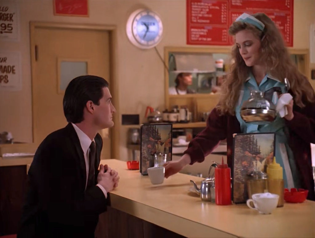 Dale Cooper and Annie Blackburn at the Double R Diner