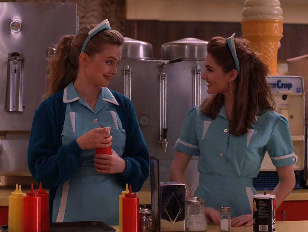 Annie Blackburn and Shelly Johnson at the Double R Diner