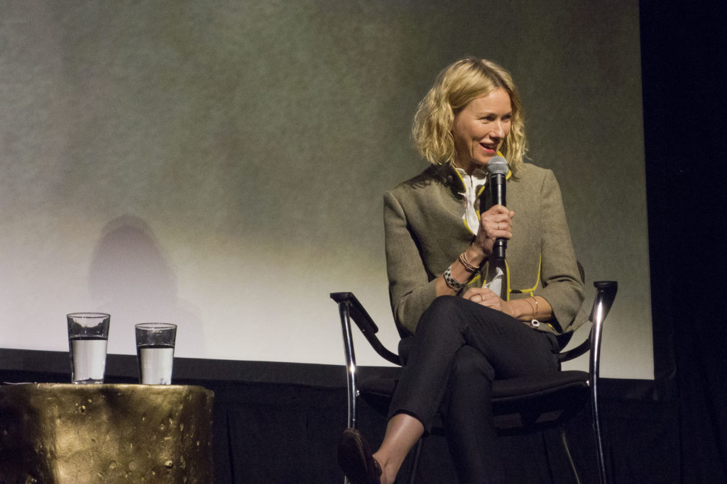 Naomi Watts on stage at Festival of Disruption 2018