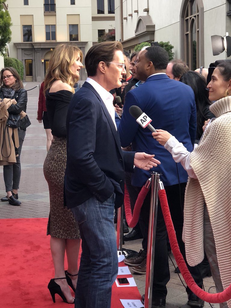 Laura and Kyle on Red Carpet at the Showtime FYC Emmys 2018 Event for Twin Peaks