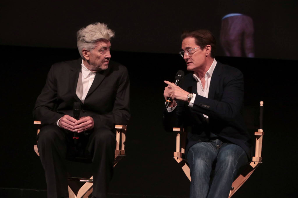 David Lynch and Kyle MacLachlan discuss on Stage at the Showtime FYC Emmys 2018 Event for Twin Peaks