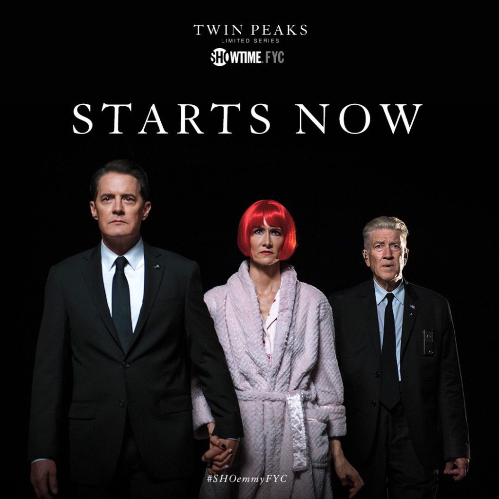 Starts Now Ad with David Lynch, Kyle MacLachlan and Laura Dern in Twin Peaks