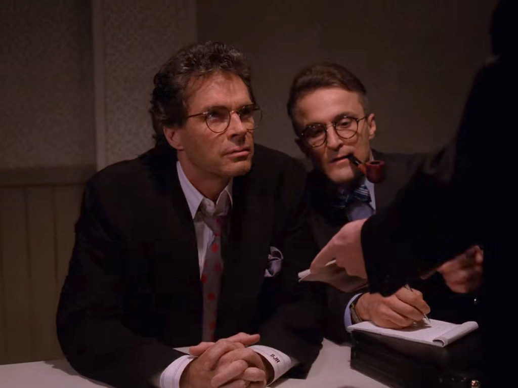 Ben Horne and Jerry Horne in an interrogation room