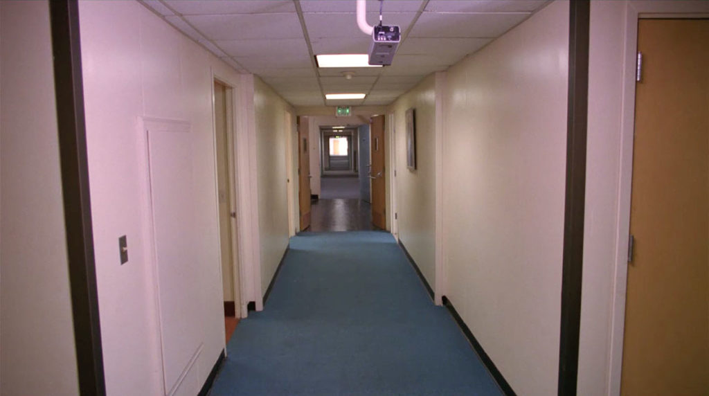 Hallway with office doors