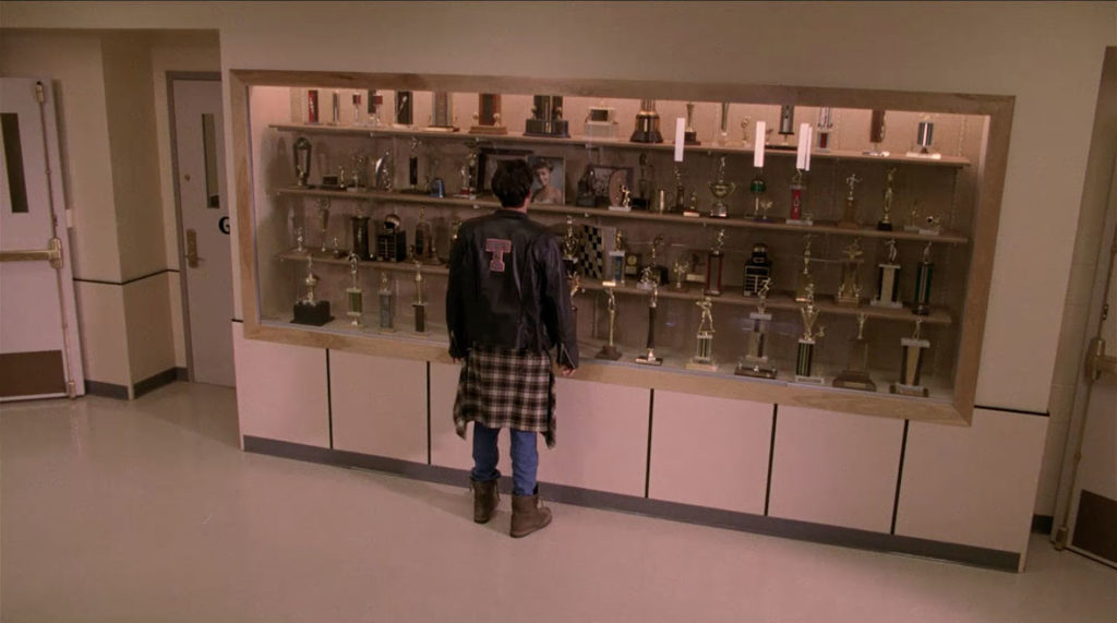 Bobby kissing the Trophy Case