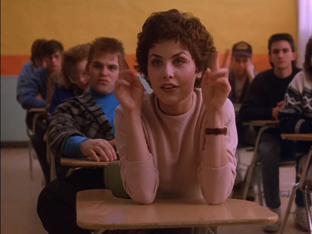 Audrey Horne is "here"