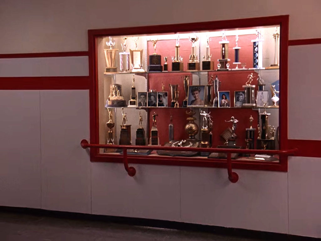 Trophy Case with Laura Palmer's Homecoming Queen Photo