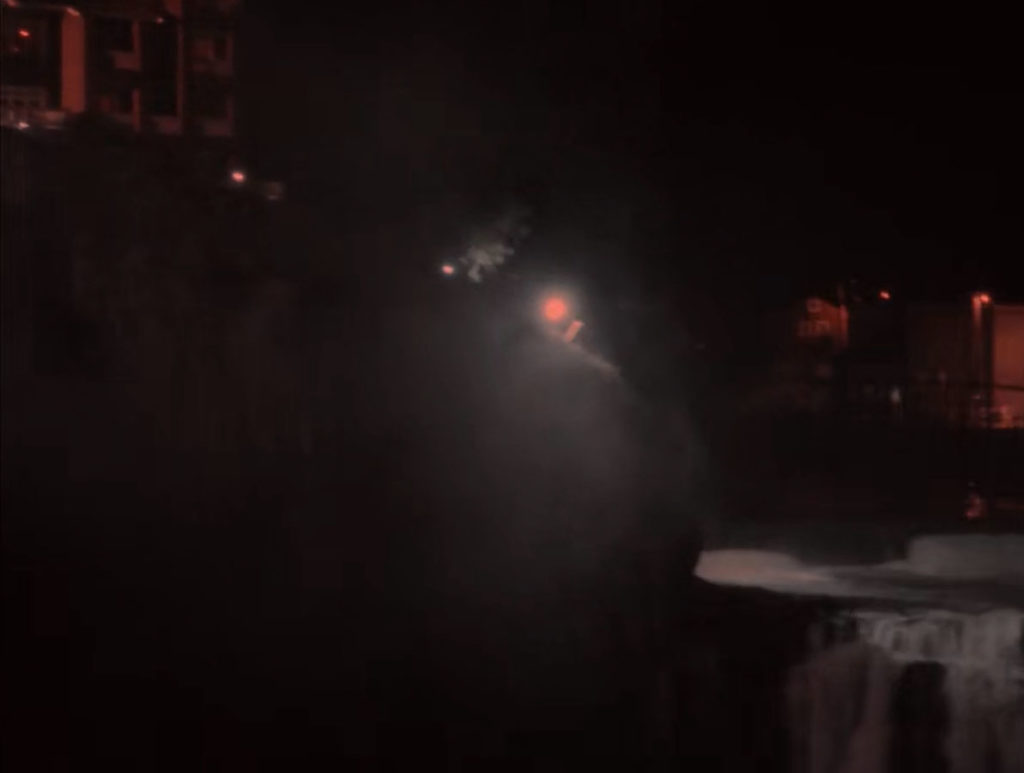 White Tail Falls at Night