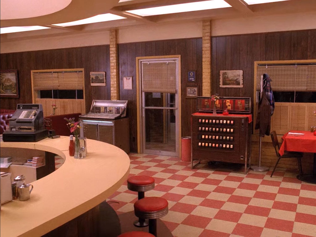 Inside of Double R Diner