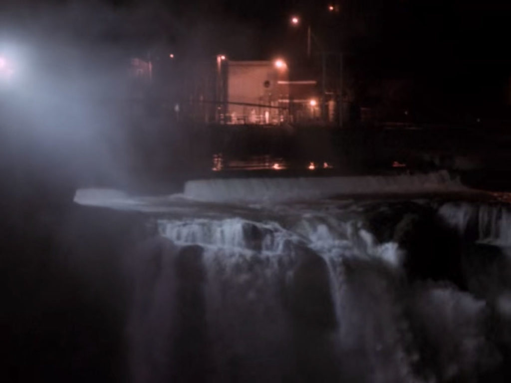 White Tail Falls at Night