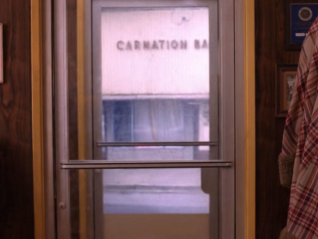 Front door of the Double R Diner