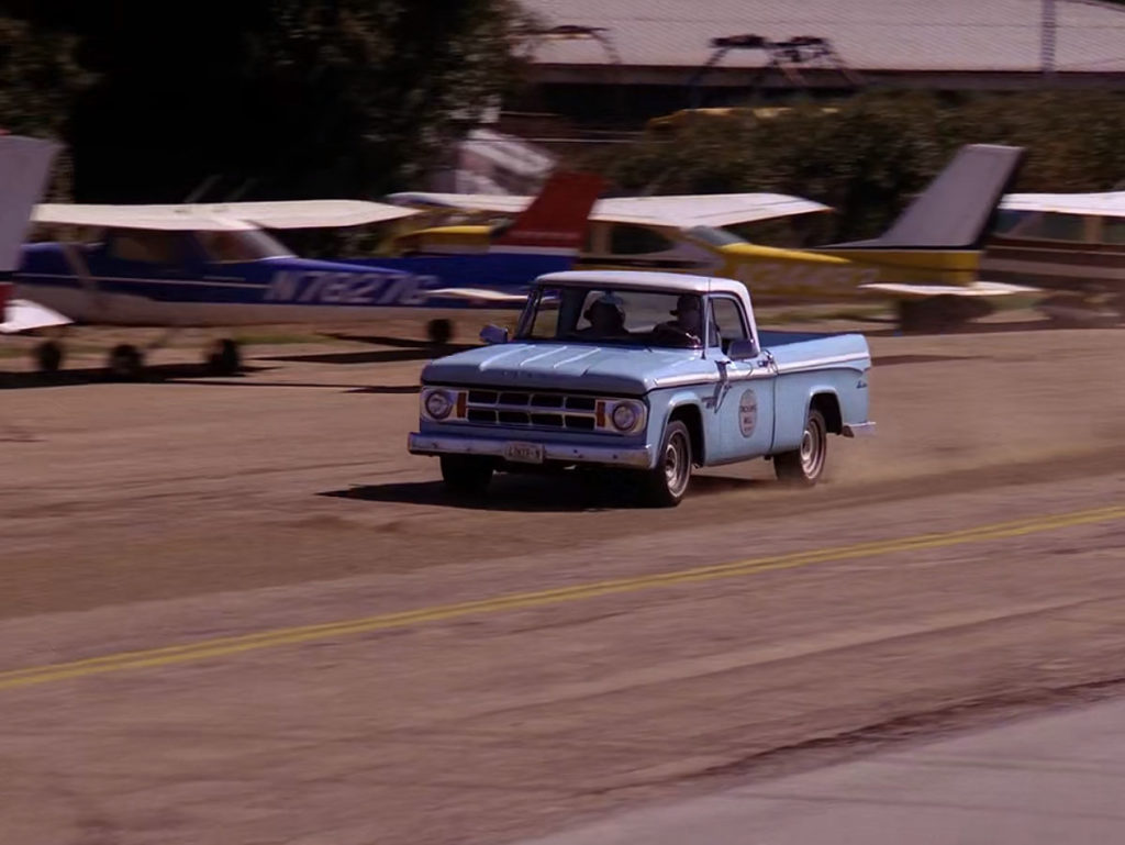 Pete Martell's truck driving on tarmac