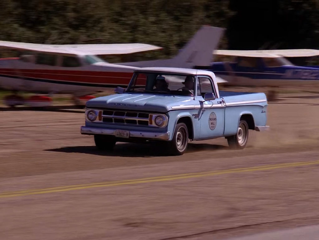 Pete Martell's truck driving on tarmac