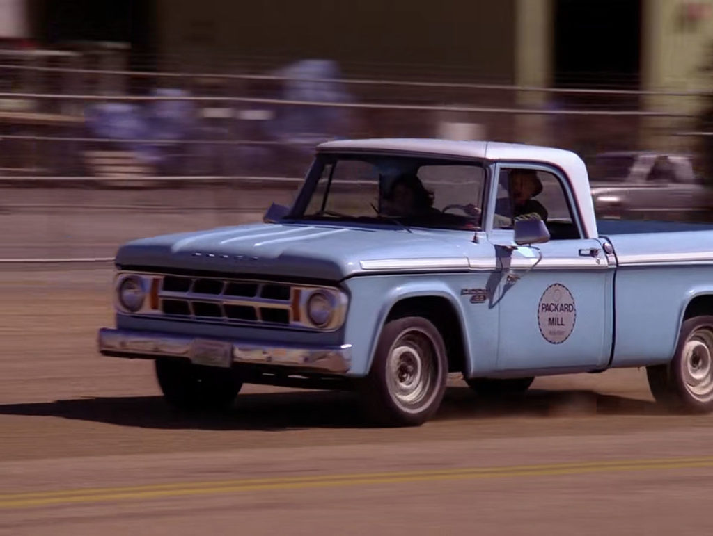 Pete Martell's truck driving on tarmac