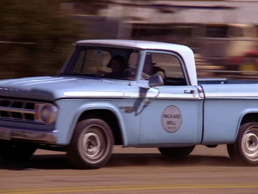 Pete Martell's truck driving on tarmac