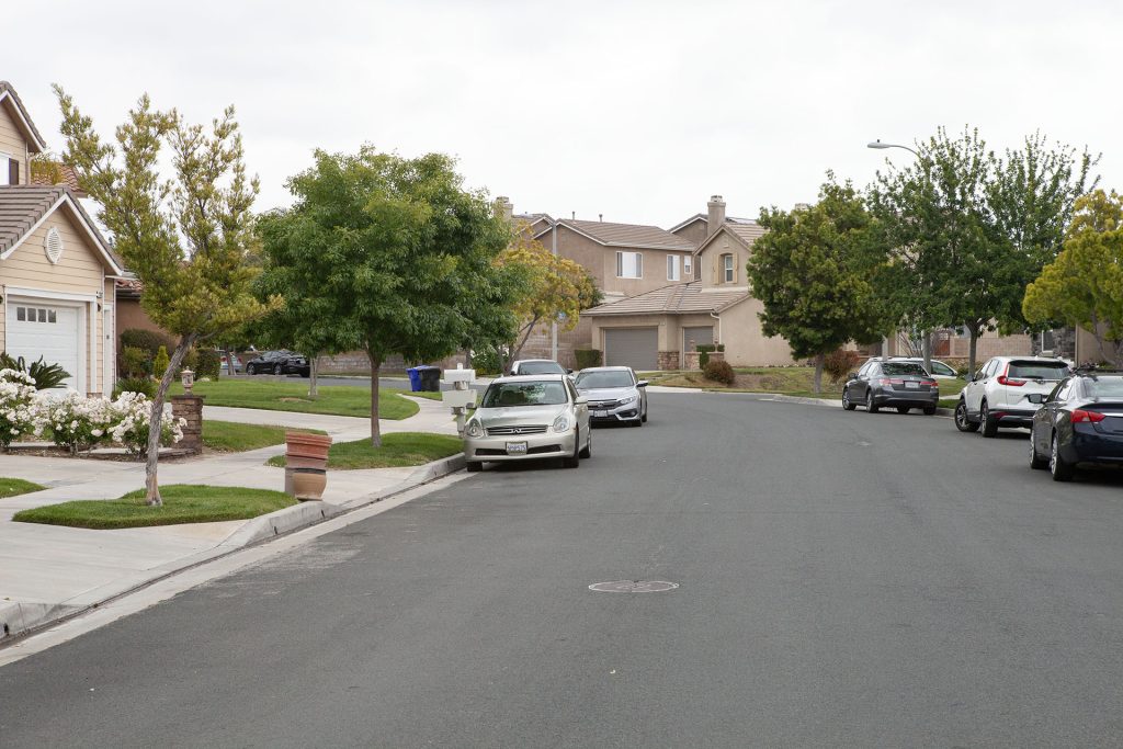 Street with homes