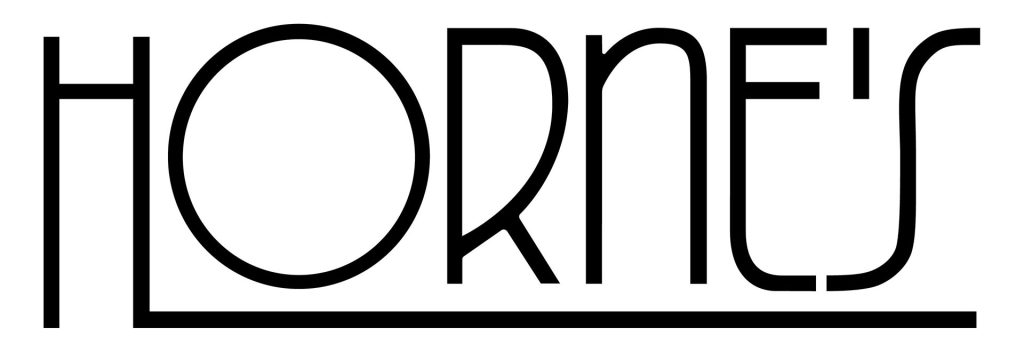 Horne's Department Store logo in black and white