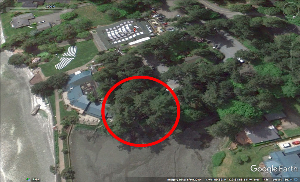 Google Earth image of Kiana Lodge