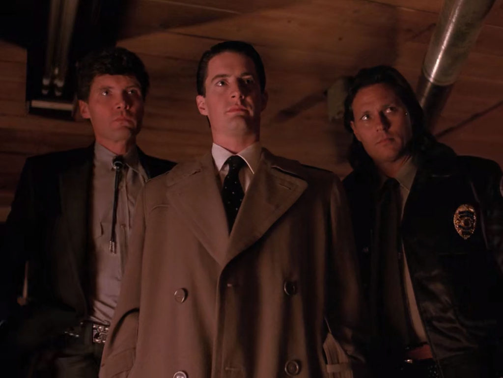 Big Ed Hurley, Special Agent Dale Cooper and Deputy Hawk