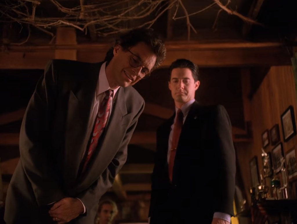 Ben Horne and Agent Dale Cooper at the Bookhouse