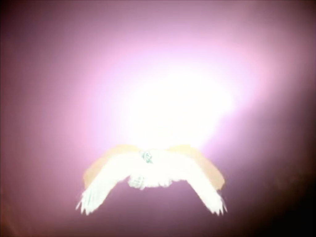 Giant owl flying toward camera