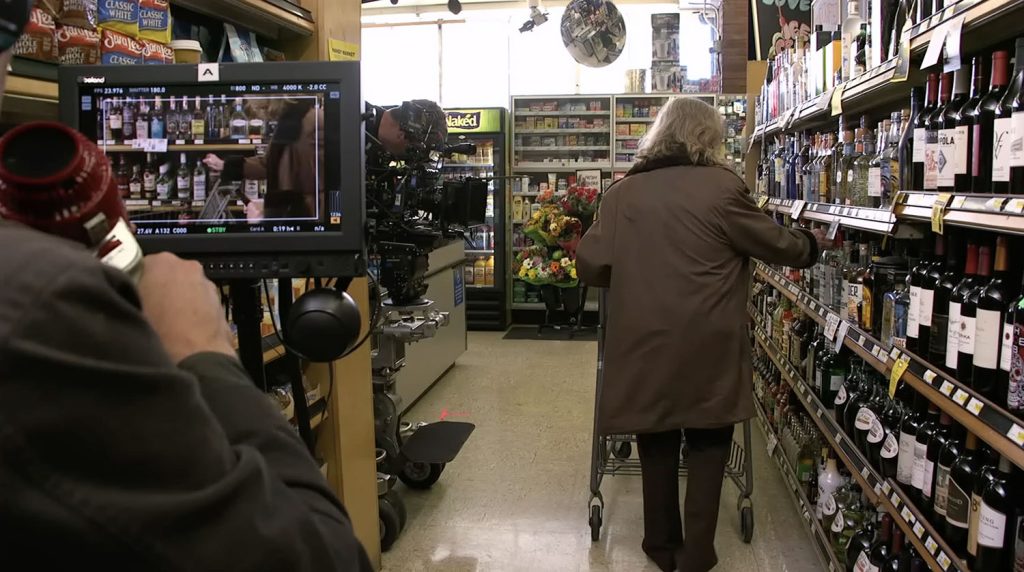 David Lynch directing Grace Zabriskie at grocery Store