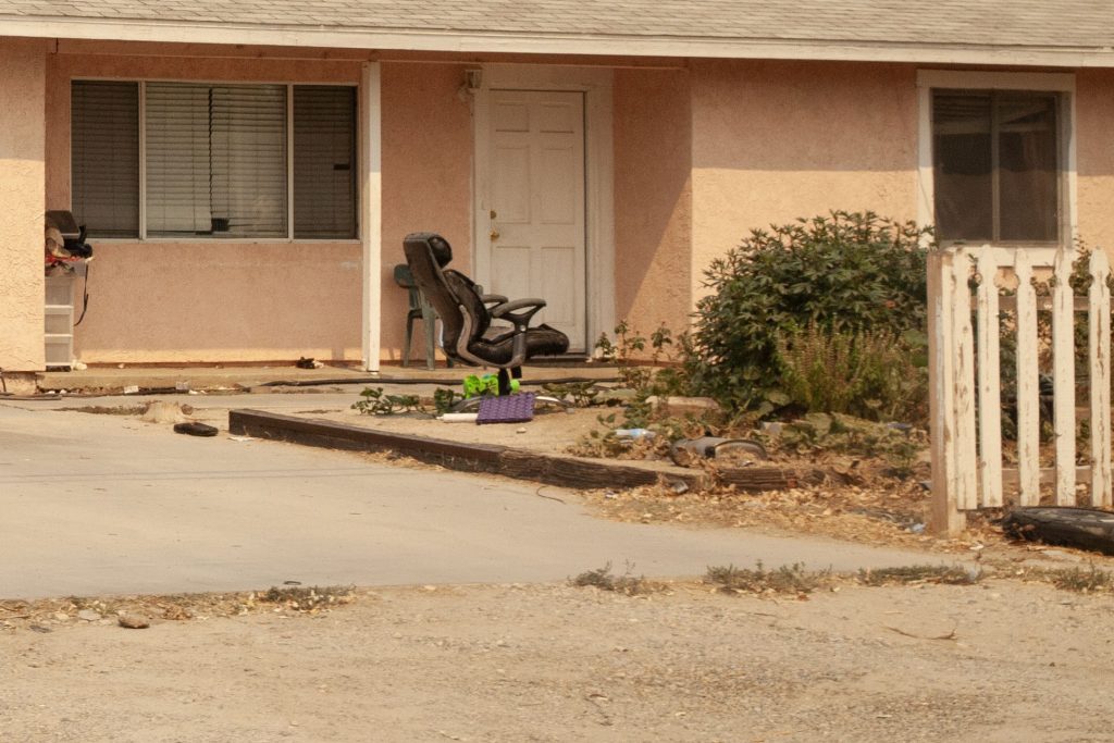 Front yard of a house