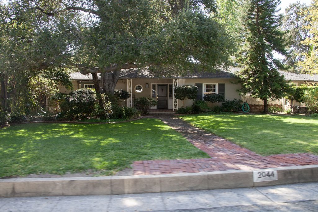 Exterior of home surrounded by trees