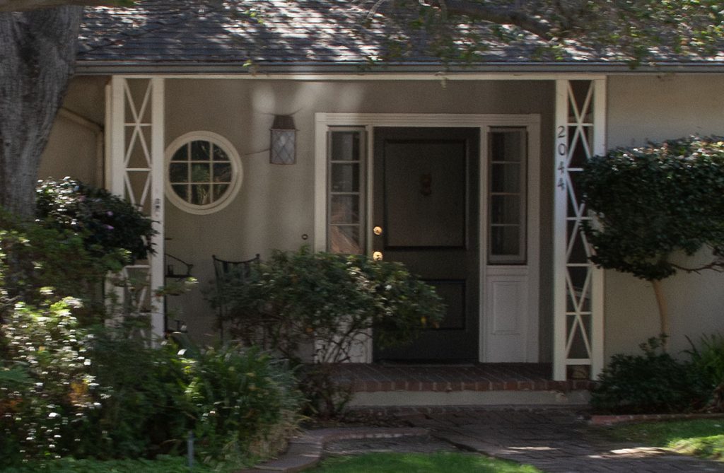 Front door of a home