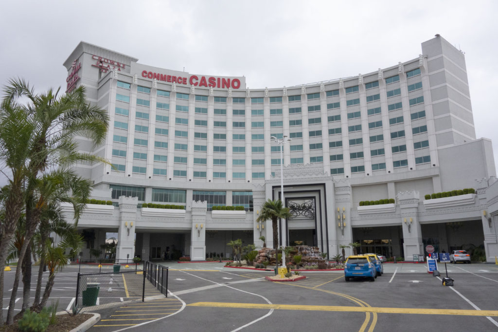 Exterior of Commerce Casino