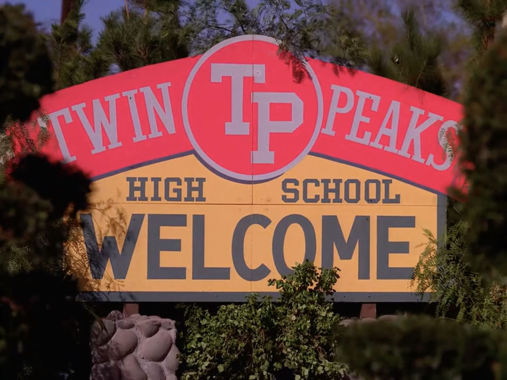 Twin Peaks High School Sign