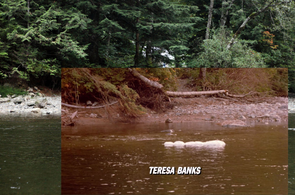Comparison of the film location for Teresa Banks' floating body in Wind River to the spot at Olallie State Park outside of North Bend.