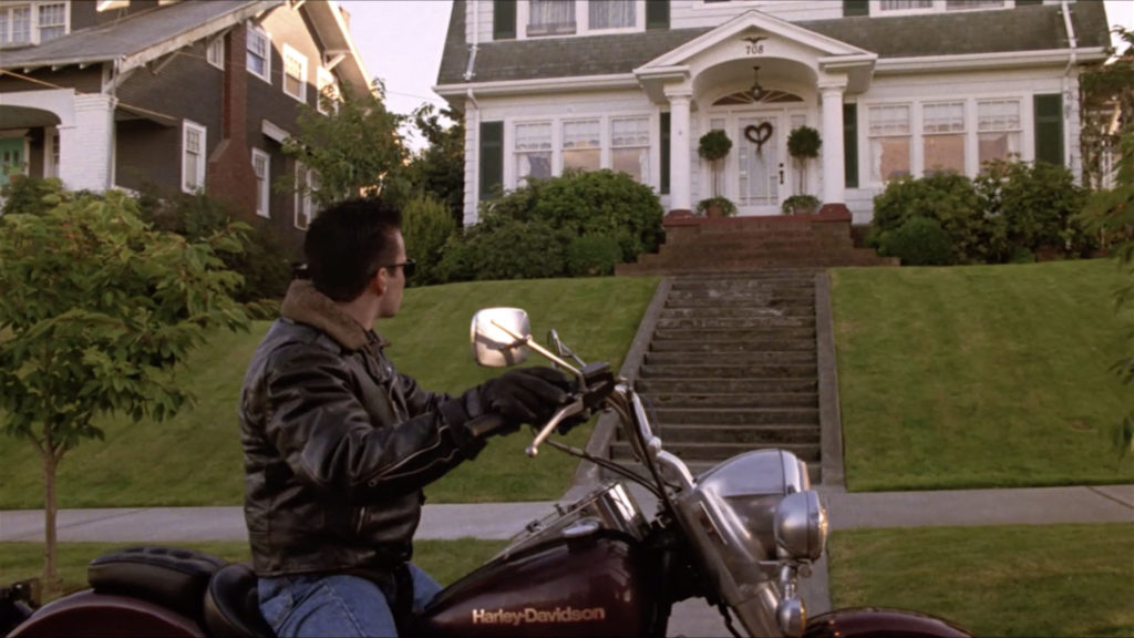 James Hurley outside the Palmer house