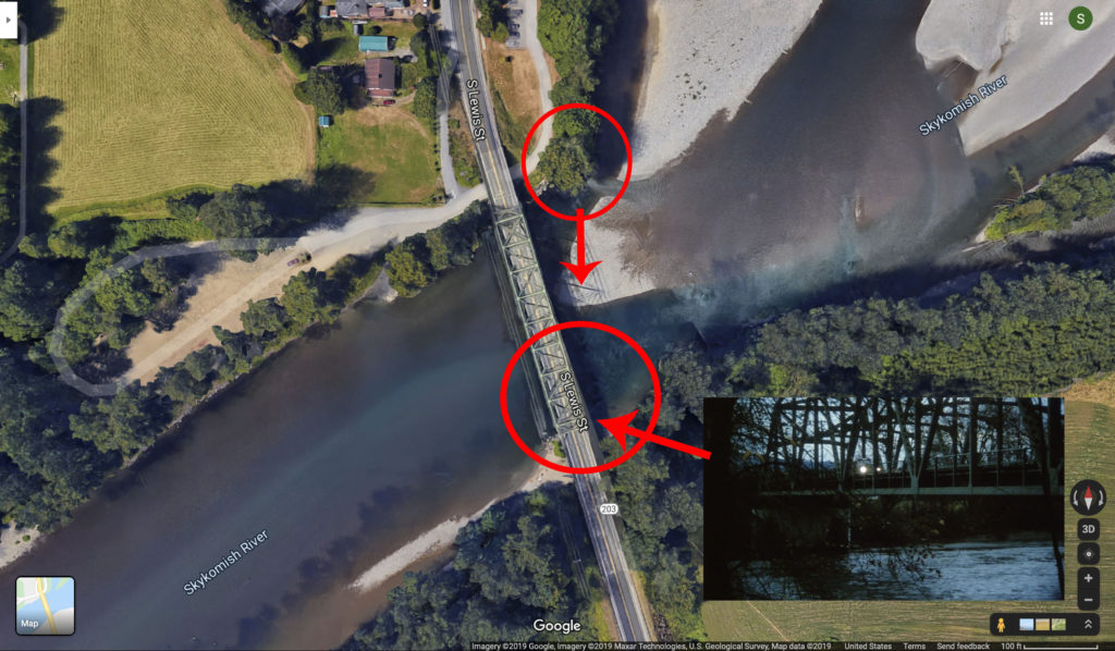 Google Maps Aerial View of C.C. Devers Bridge