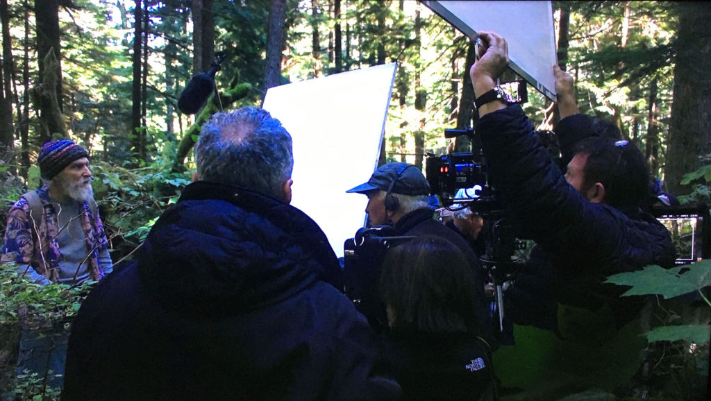David Lynch directing David Patrick Kelly in woods 