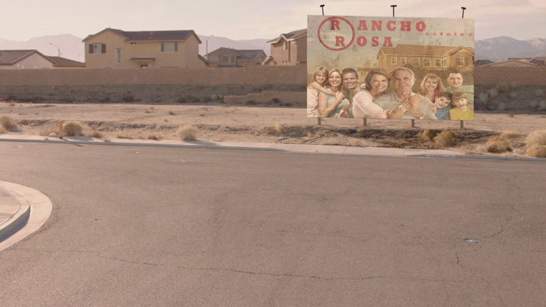 Rancho Rosa Estates sign from Twin Peaks