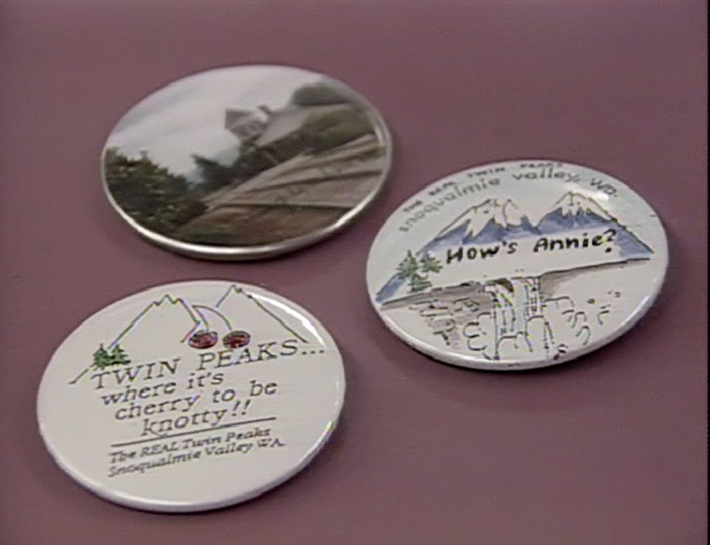 Buttons from Alpine Blossom and Gift Shoppe in North Bend, Washington