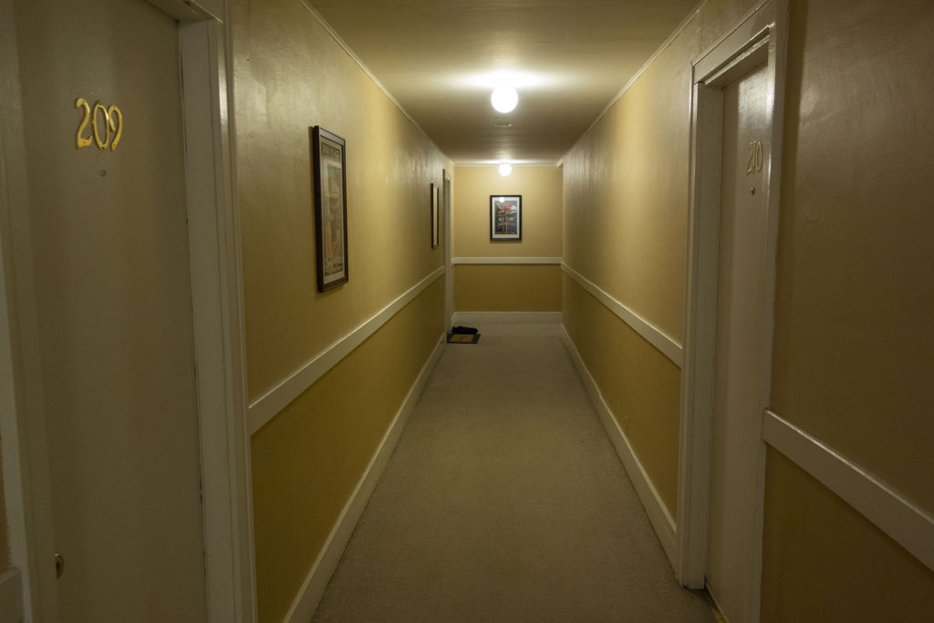 Hallway at Colonial Square Apartments