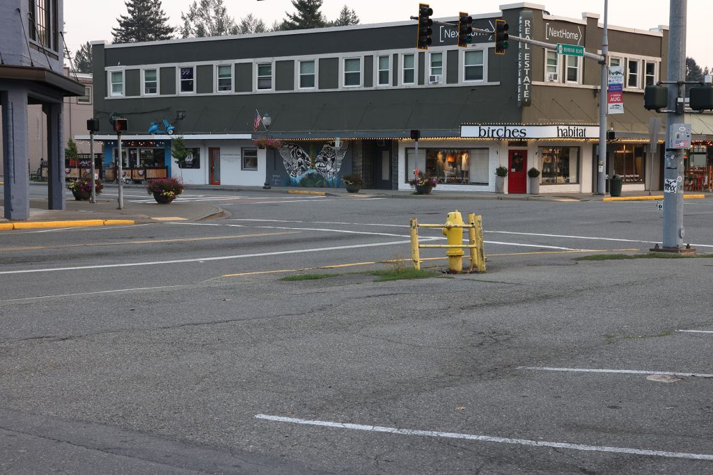 Buildings in the downtown North Bend, Washington