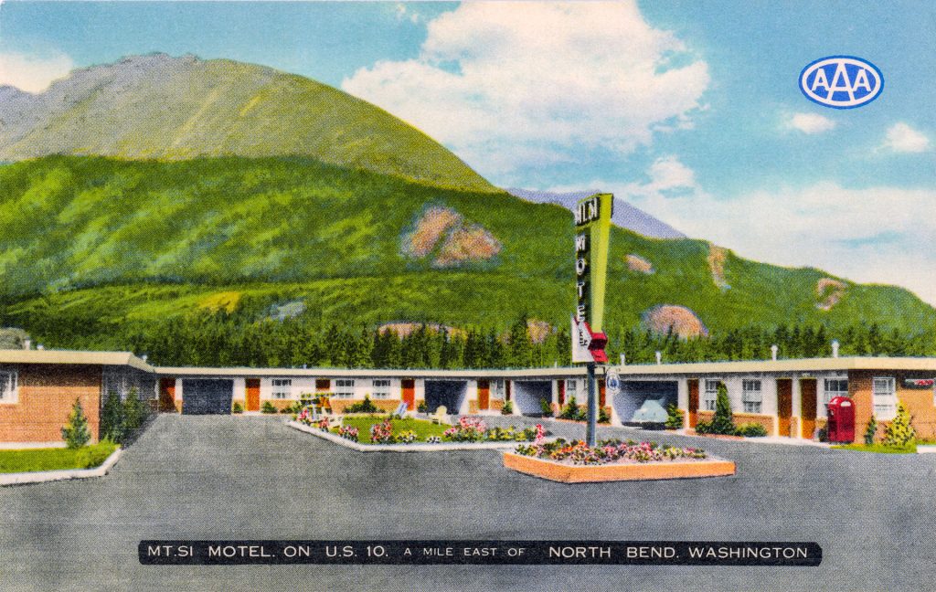 Mt Si Motel postcard