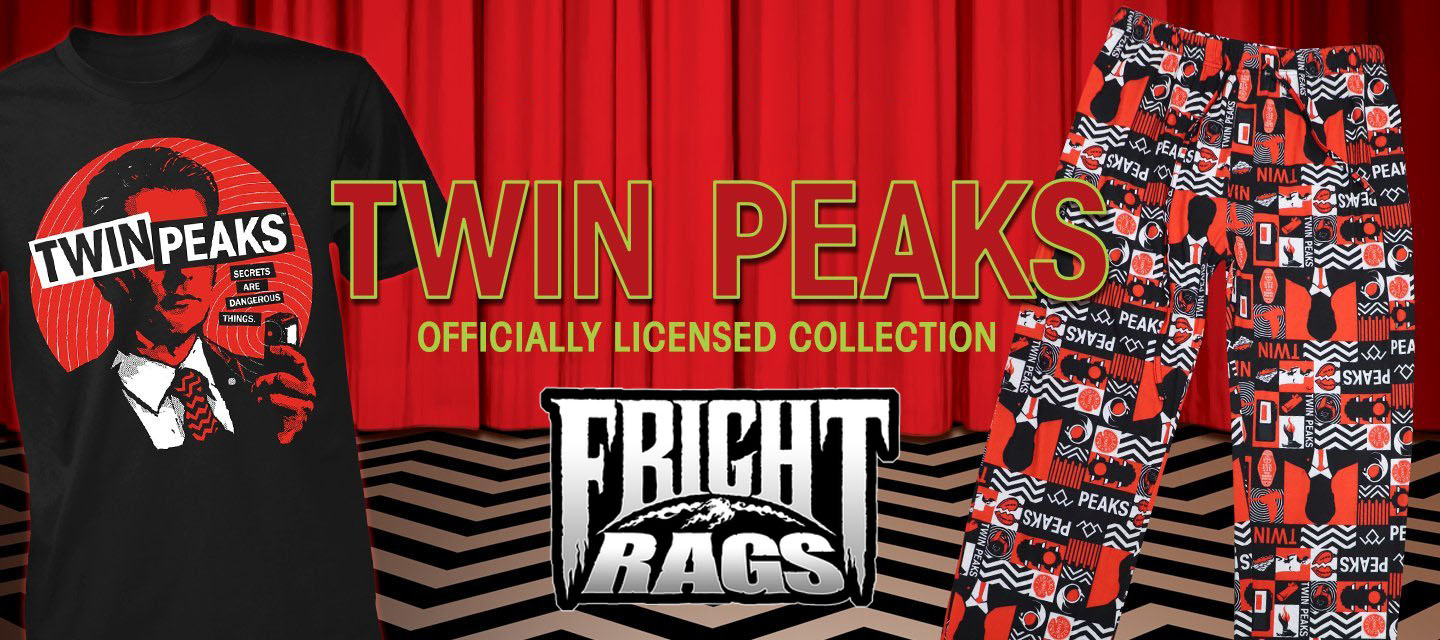 Banner logo for the Twin Peaks and Fright Rags collection