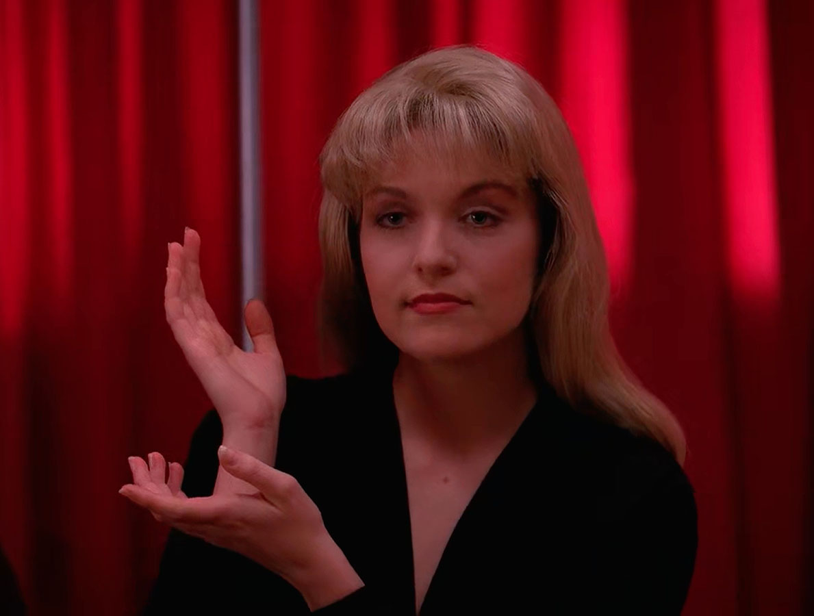 Laura Palmer in the Red Room. 