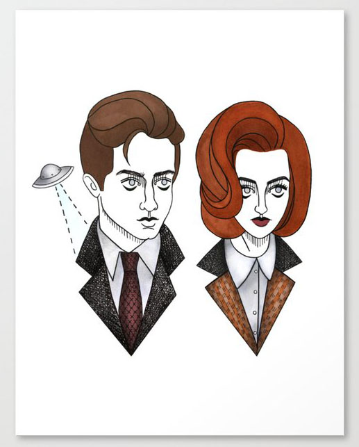 X-Files Artwork by Bunny Miele