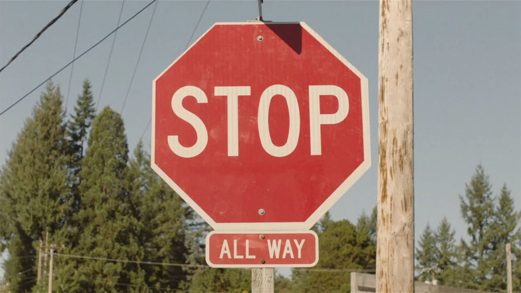Twin Peaks Film Location - Stop Sign