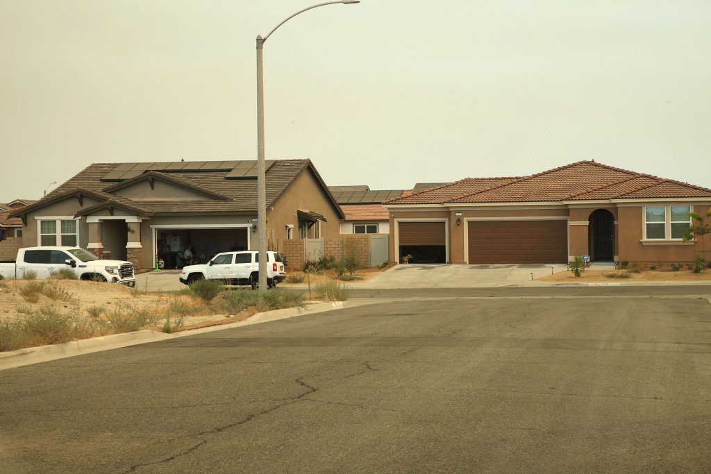 Houses at the end of a street