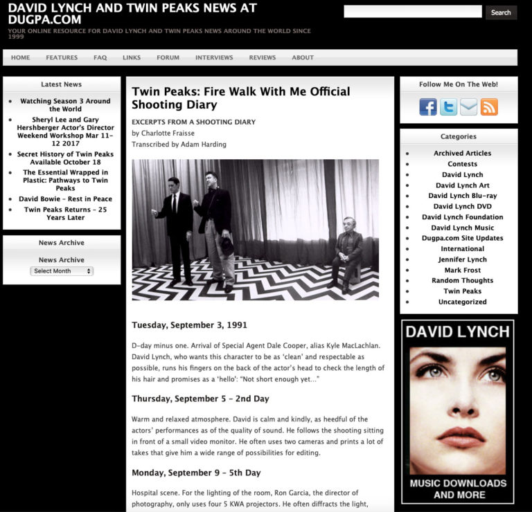 Screencap of Dugpa.com